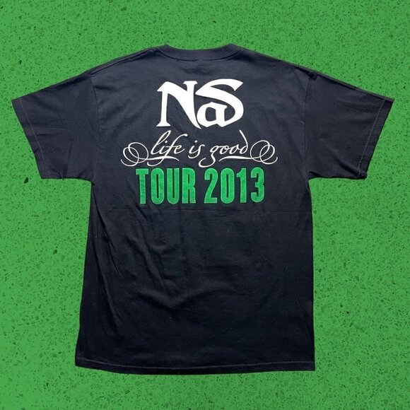 Nas rap style t shirt y2k vintage men’s L - Picture 3 of 6